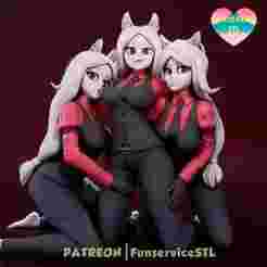 Cerberus from Helltaker
