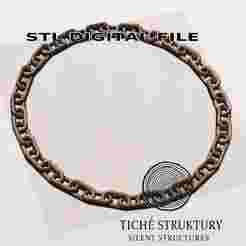 Chain Circle Frame – Geometric Style – 3D STL Model