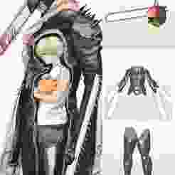 Chainsaw Man - Full Body Chainsaw Devil Armor Cosplay - Wearable EVA Foam Pepakura Template - PDO File