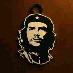 Che Guevara Silhouette Pendant – Free 3D Printable Necklace Design