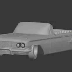 Chevrolet Impala 1960 Convertible- Complete 3D Model (Printable)