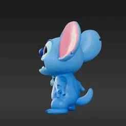 Chibi Blue Alien Laughing Keychain 3D Print Model - Expressive Space Creature Figurine STL