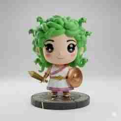chibi jellyfish Greek mythology figure