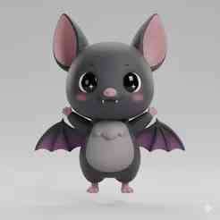 chibi kawaii bat
