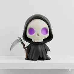 💀 Chibi Reaper Funko Pop! - Adorably Deadly! (3D Print Ready!) 👻