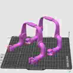 Chiken lego hand 3d model