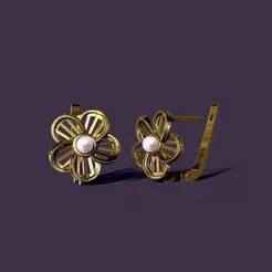 Children's pearl earrings