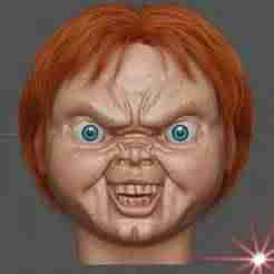 Childs Play - Chucky head - stl file