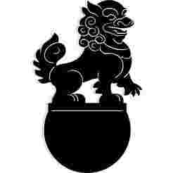 Chinese guardian lion 1 - 2D/3D Wall Art STL+SVG For CNC Router, Plasma, Waterjet, Laser & 3D Printer