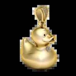 Chocli Duck Necklace – 3D Printable Jewelry Model | Cute Duck Pendant Design