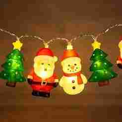 Christmas LED Garland – STL Pack with Santa, Snowman & Tree Ornaments
