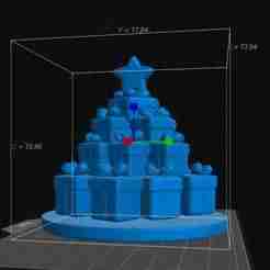 Christmas tree of gifts