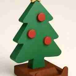 Christmas Tree Phone Stand – Festive STL for 3D Printing