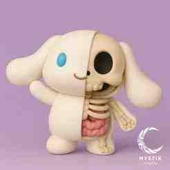 Cinnamoroll anatomical dissection Sanrio Halloween cartoon 3D