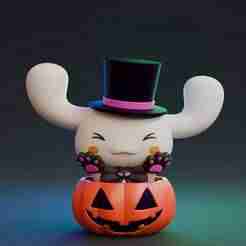 CINNAMOROLL PUMPKIN HALLOWEEN HELLO KITTY - STL & 3mf Multicolor