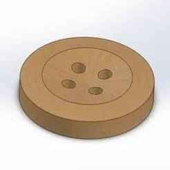 Classic 10mm Sewing Button – 3D Printable