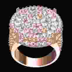 Classic Big Round Cocktail Ring