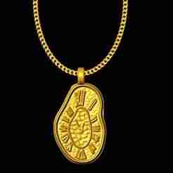 clcok pendant charm