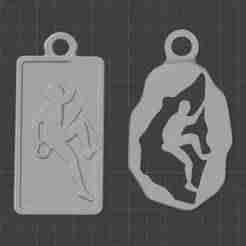 Climbing Charms - 4 models in STL format for 3D printing