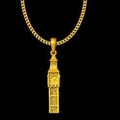 Clock tower Pendant charm