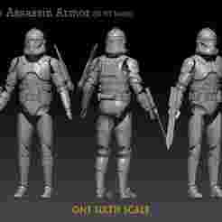 Clone Assassin One6 scale custom STL 3D print model