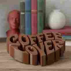 ☕ Coffee Lover – 3D Printable Wall Art / Decoration