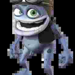 Comical 3D Frog Character with Helmet and Goggles