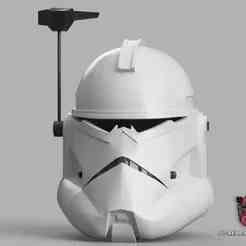 Commander Wolf Wolffe Wolve Season 4-7 Animated Clone Trooper Helmet TCW Phase 2 Star Wars Cosplay
