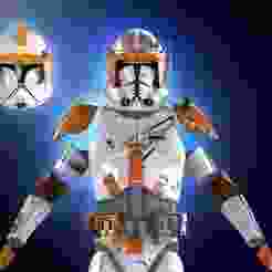 Commandor Cody Armor helmet Phase I II 3d print model Star Wars
