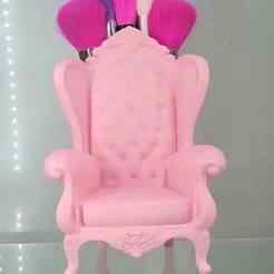Commercial License Queen Throne Fancy Chair Makeup Holder