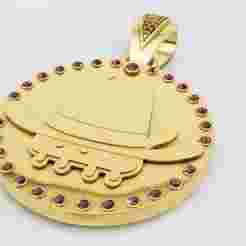 cowboy pendant 3D printable model