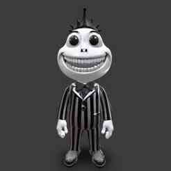 Creepy skeleton man