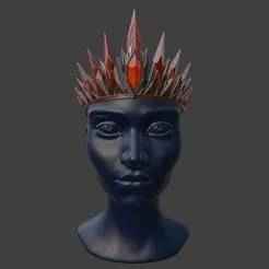 Crimson Bloodstone Tiara