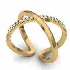Cross Diamond Ring