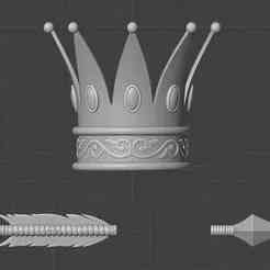 Crown and arrow for frog princess cosplay