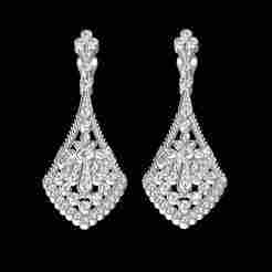 Crystal Art Deco Wedding Dangle Earring