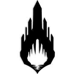 crystal cave with stalactites shaped like swords 2 - 2D/3D Wall Art STL+SVG For CNC Router, Plasma, Waterjet, Laser & 3D Printer