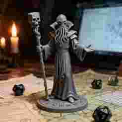 Cthulhu Sorcerer Figurine STL for 3D Print - Lovecraft Elder God