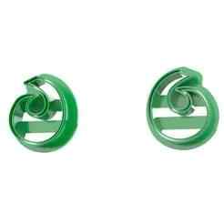 Curl Clay Cutter with border for Polymer Clay Earrings | 3D Printable Model