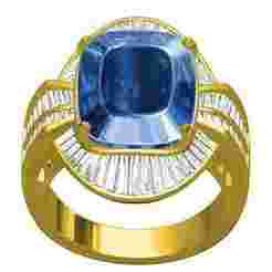Cushion Stone Baguette Halo Cocktail Ring
