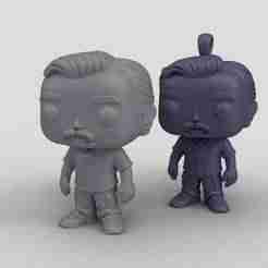 Custom Funko Style Figure & Keychain - 3D Printable Model