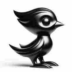 Cute Bird Kid 3D Print – Decorative Showpiece Sculpture Figurine