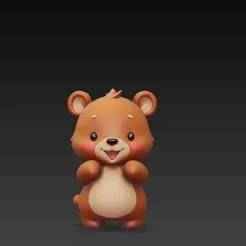 Cute Chubby Bear Figurine