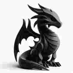 Cute Dragon Kid 3D Print – Adorable Fantasy Showpiece