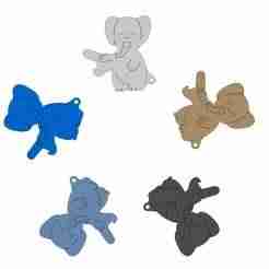 Cute Elephant Bottle Opener Keychain