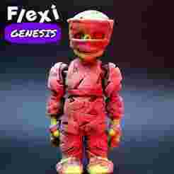 Cute Flexi Mummy & Pharaoh Sarcophagus (PRINTINPLACE)