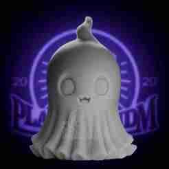 Cute Ghost Halloween tea light (Supportless)