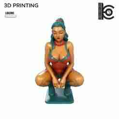 Cyber Pin-Up Girl - Futuristic Beauty with Attitude