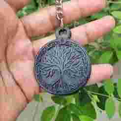 Cyber Tree Keychain