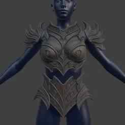 Daedric Breast Armor, Belly Plate & Pauldrons